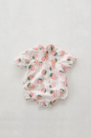 Kid Baby Girls Clothes Flower Romper Elegant Cotton Floral Jumpsuit Cute Sweet Princess Outfits