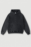 Vintage Men 350gsm Terry Batik Washed Cotton Hoodies Unisex Loose Oversized Hooded Sweaters Pullovers