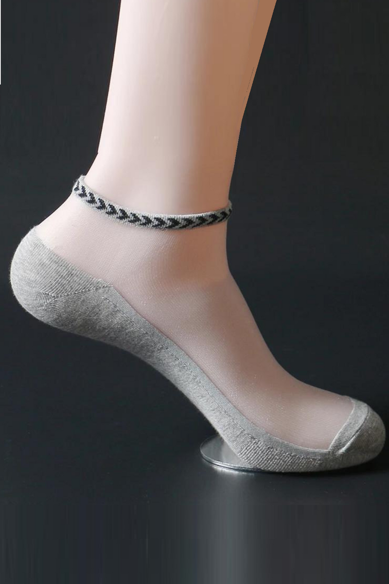 Summer Men Cotton Glass No Show Socks Male Thin Casual Ice Silk Cool Sox Teen Soft Stealth Short