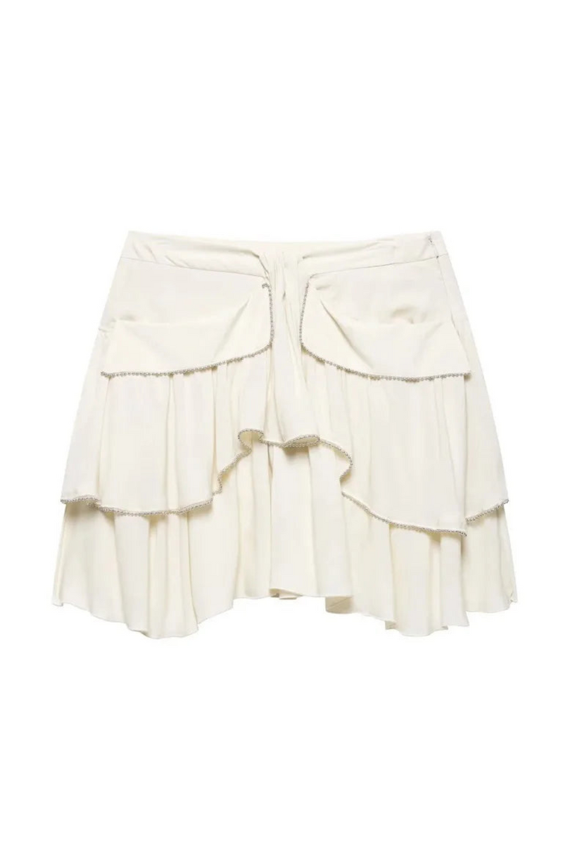 Spring Women Clothing Decoration Design Sense Layered Decorative Skirt