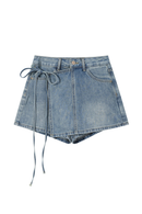 Women Denim Shorts Skirt Mini Jeans Skirt Asymmetrical Skirts Clothes Summer