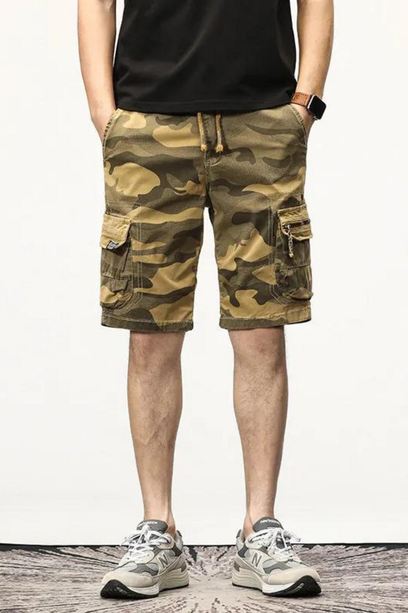 Mens Summer Cotton Cargo Camouflage Shorts Men Clothing Casual Male Sports Short Pants