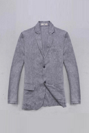 Linen jacket men blazer solid smart casual men jackets blazer