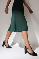 Women Shoes Heels Spring Heel Shoes Ladies Buckle Round Head Shoes