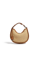 Women Grass Weaving Shoulder Bag Handbag Totes Underarm Crossbody Bag