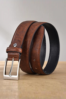 Casual Men's Brown Trouser Waist Belt Vintage Strap For Men Jeans Waistband
