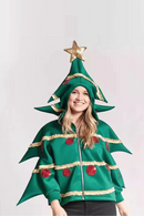 Adult Christmas Hoodie Women Men Christmas Tree Carnival Party Xmas Coat
