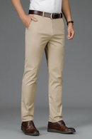 Pants Men Summer Thin Loose Straight Stretch Gentleman Suit Pants