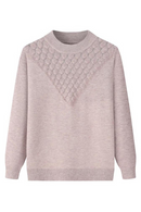 Winter Women Sweaters And Pullovers Long Sleeve Solid Split Joint Vintage Warm Knitted Sweater