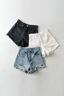 Summer Arrival Women Basic Denim High Waist Leg-openings Streetwear Short Jeans
