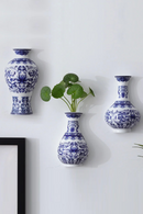 Ceramic vase antique flower container lucky bamboo living room and home decoration wall hanging