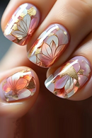 Nail Short Square Head False Nails Press on Nails Art Full Cover Manicure Tips