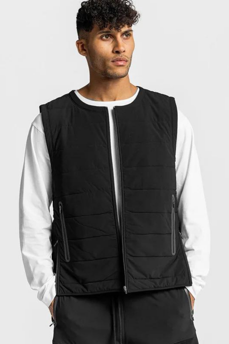 Autumn And Winter Men's Waistcoat Sports Casual Men's Round Neck Zipper Jacket