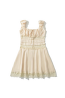 Elegant Women Lace Patchwork Square Neck Tank Dresses Sleeveless Mini Party Summer Dress