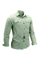 Spring Men Lapel Collar Shirt Casual Loose Single Breasted Oxford Spinning  Men Outdoor Tactical Shirt