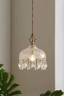 Modern Pendant Light Crystal Chandeliers Bedroom Luxury Glass Pendant Lamp for Home Decor
