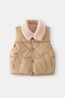 Kids Boys Fleece Vest Girls Autumn and Winter Horse Jacket Fleece Top Baby Boys Warm Waistcoat