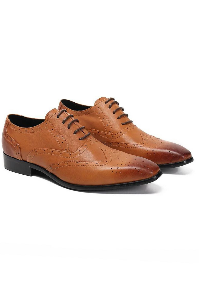 Men Oxford Shoes Real Leather Wedding Shoes Square Toe Men Business Shoes Arrival