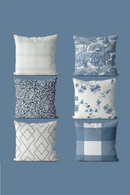 Blue and White Pillowcases Various Patterns Available Sofa bedroom cushion cover single-sided