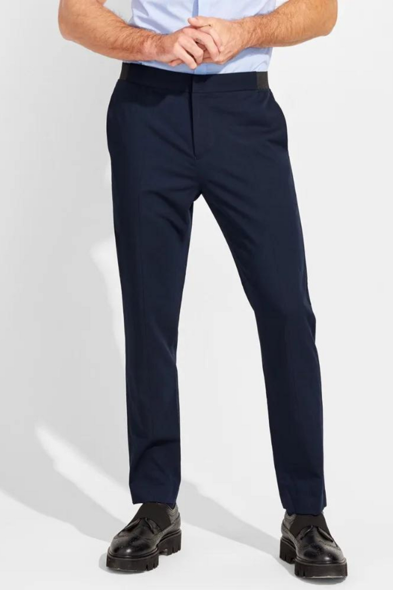 Men Formal Business Blue Suit Pants Summer Thin Quality Male Leisure Suit Pants Trousers