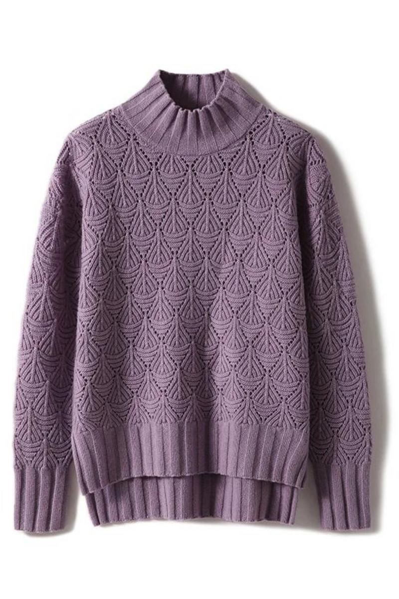 Wool Cashmere Pullover Half-high Neck Solid Warm Sweater Autumn Winter