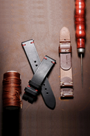 Leather Watch Bands for Men Handmade Watch Strap Quick Release Replacement Wrap of 18mm 20mm 22mm
