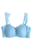 Women's Fairy Style Steel Ring Free Bra Lace Natural Thin Breathable