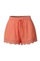 Shorts Women Summer Solid Lace Female Shorts Rope Casual