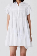 Women Summer Sweet Style Ruffled Pleated Loose Short Sleeve Dress