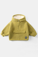 Children's Autumn and Winter Season Thickened Children's Warm Pullover Top Kids Boys Girls Plush Hoodies