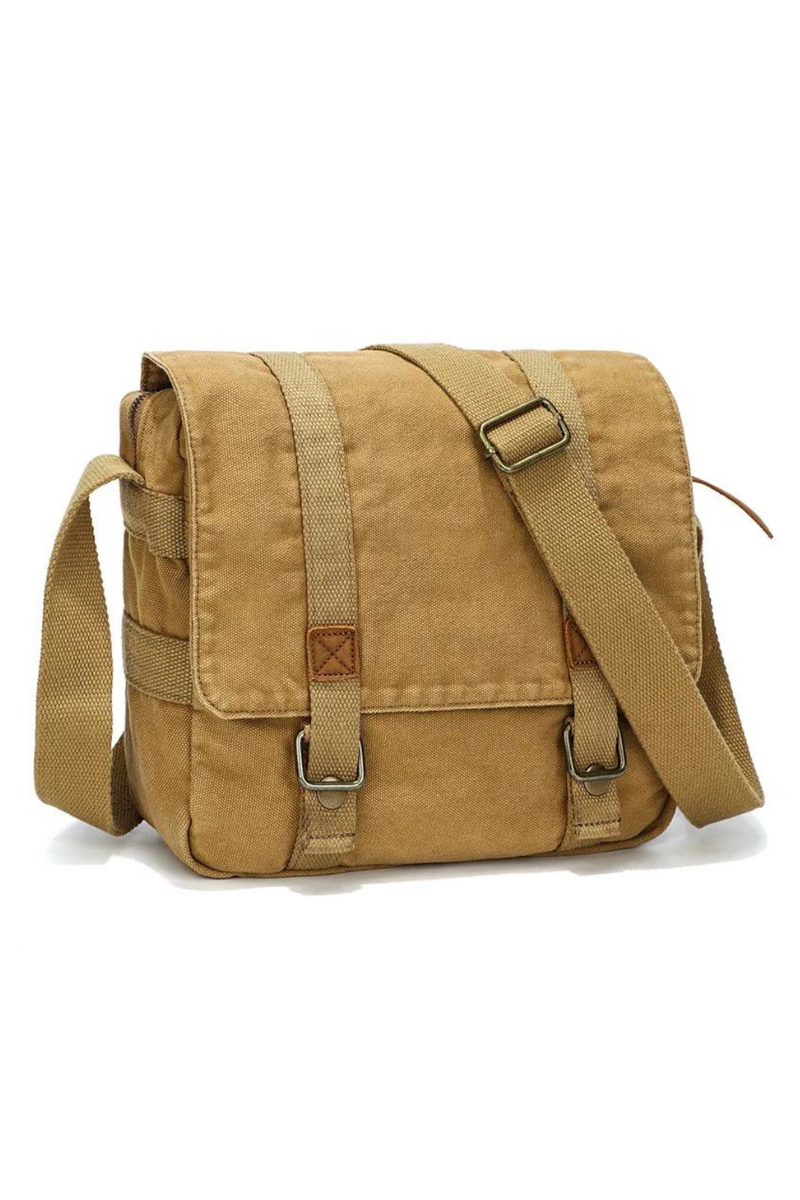 Canvas bag retro canvas shoulder bag trend men's casual handbag crossbody bag