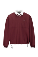 POLO Collar Splice Sweatshirt Men Women Loose Embroidered Fashion Casual Pullover Hoodies Sweatshirts