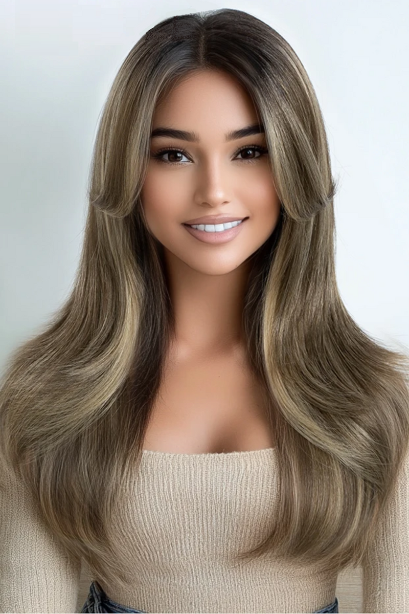 Lace Front Wig Long Straight Ombre lace Wig Cosplay part Wig Blonde Wigs For Women Lace Wig synthetic Lace Wig
