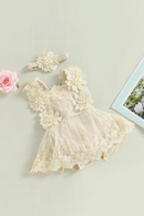 Infant Baby Girl Summer Clothes Lace Romper Dress Cute Ruffle Sleeveless Backless  Jumpsuit Outfit