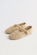 Spring Summer Weave Knit Crochet Flats Mary Jane Flat Heel Boat Shoes Oxfords Loafers Casual Beach Shoes
