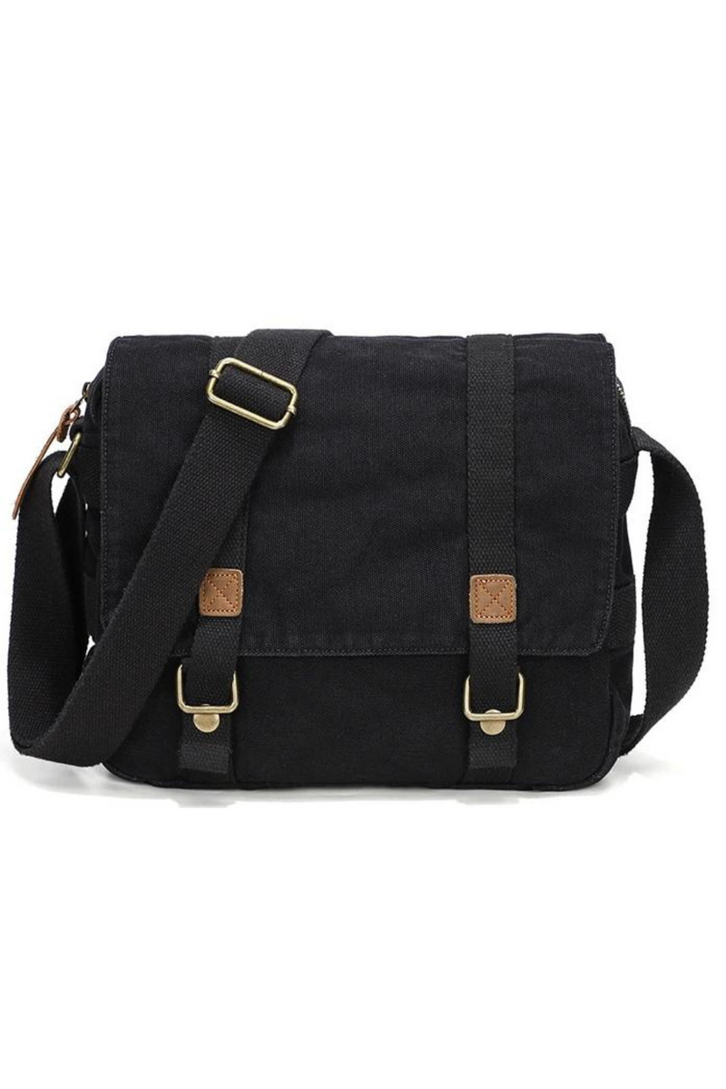 Canvas bag retro canvas shoulder bag trend men's casual handbag crossbody bag