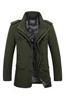 Men's Jackets Coat Male Trench Coat Spring Autumn Solid Cotton Casual Long Jacket Men Clothing Outerwear