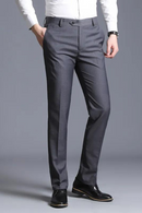 Boutique Solid Mens Casual Business Suit Pants Male Thin Trousers Groom Wedding Dress Ball Formal Suit Pants