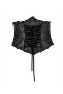 Harness Brocade Draw String Women Leather Corset Embroidery belt