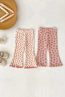 1-4T Toddler Kid Baby Girl Clothes Autumn Cotton Pant Elegant Cute Sweet Stretch Trousers Outfit
