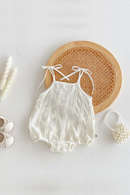 Summer baby simple lace sling jumpsuit baby girl casual thin sling jumpsuit
