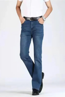 Denim Bell Bottom Pants For Men Casual Wide Leg Jeans Ideal For Spring Autumn