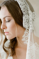 Cathedral Wedding Veils Long Bridal Veil One Layer White Ivory Lace Bride Veils Wedding Accessories