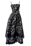 Dresses For Women Slash Collar High Waist Sleeveless Thin Elegant Dress Spring