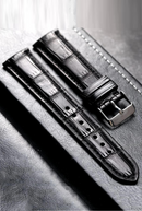 Luxury Leather Large Textured Handmade American Alligator Leather Strap Men Vintage Bracelet
