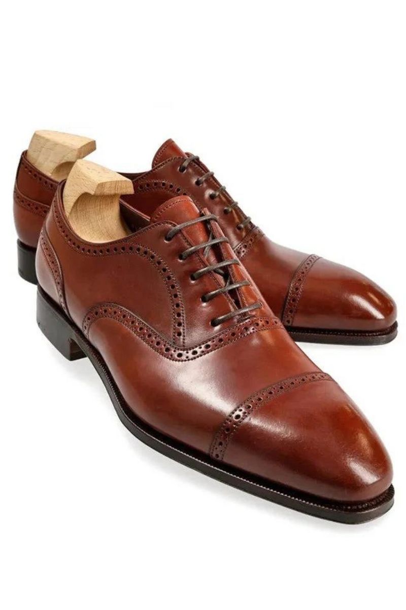 Oxford Mens Shoes Wedding Dress Formal Genuine Leather Office Shoe Original Designer Business Best Man Shoes