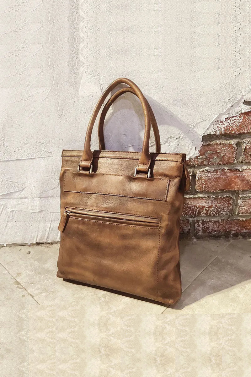 Retro casual soft first layer men handbags outdoor work genuine leather multifunctional shoulder messenger bag