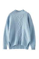 Cashmere Sweater Women Half High Collar Cashmere Thickened Sweater Knit