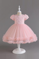 Children Flower Party Formal Ball Gowns Kids Christmas Birthday Graduation Dresses For Girls