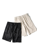 Men Shorts Pure Linen Casual Summer Trend Waist Loose Pants Thin Linen Men's Shorts